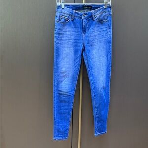 Celebrity Gold Blue Denim Skinny Jeans